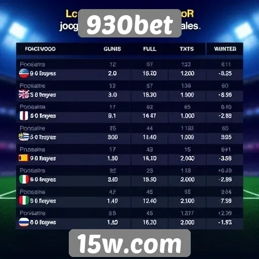 Estatísticas de jogos populares disponíveis no 930bet